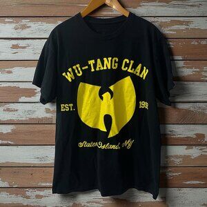 Wu-Tang Clan Black & Yellow Short Sleeve Hip Hop T Shirt Large